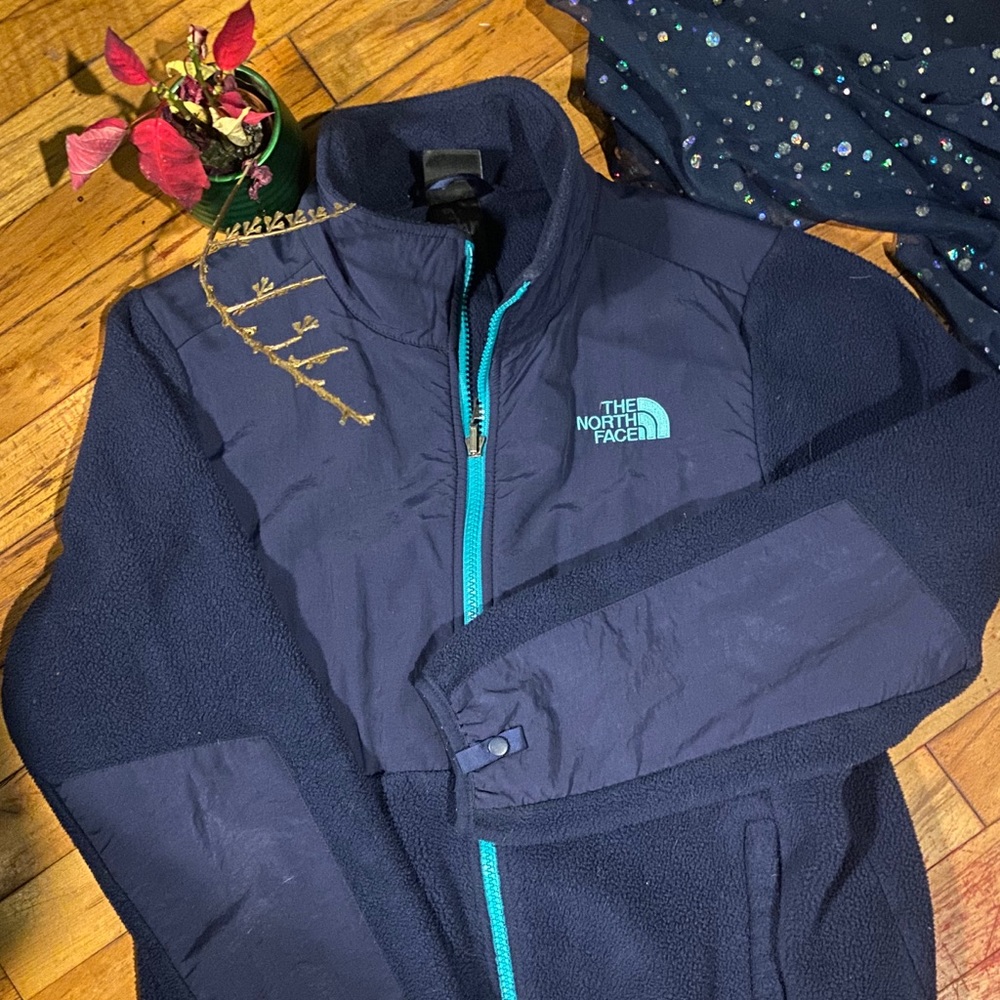 THE NORTH FACE FLEECE ZIP-FRONT BLUE Jacket